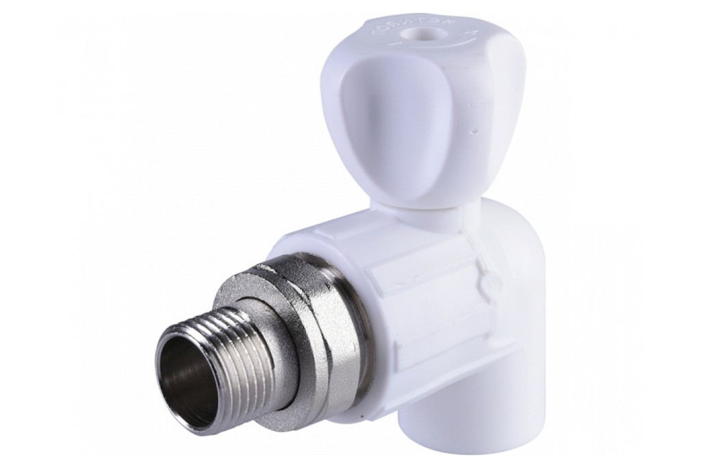 КРАН Д/РАДИАТОР УГЛОВ 20х1/2" BERKE БЕЛ