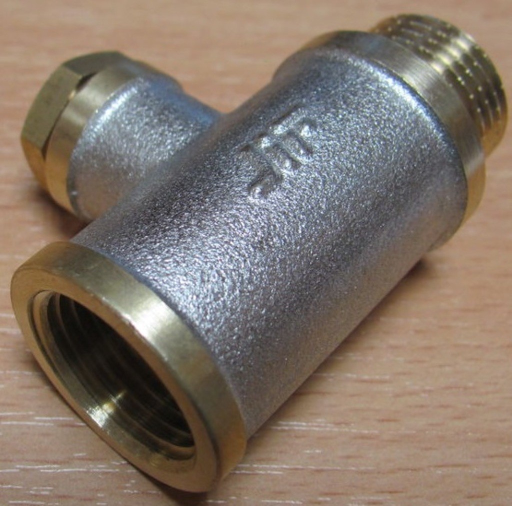 Тройник п/манометр 1/2"х1/4"х1/2" В/В/Н JIF 248 NB (10/120)