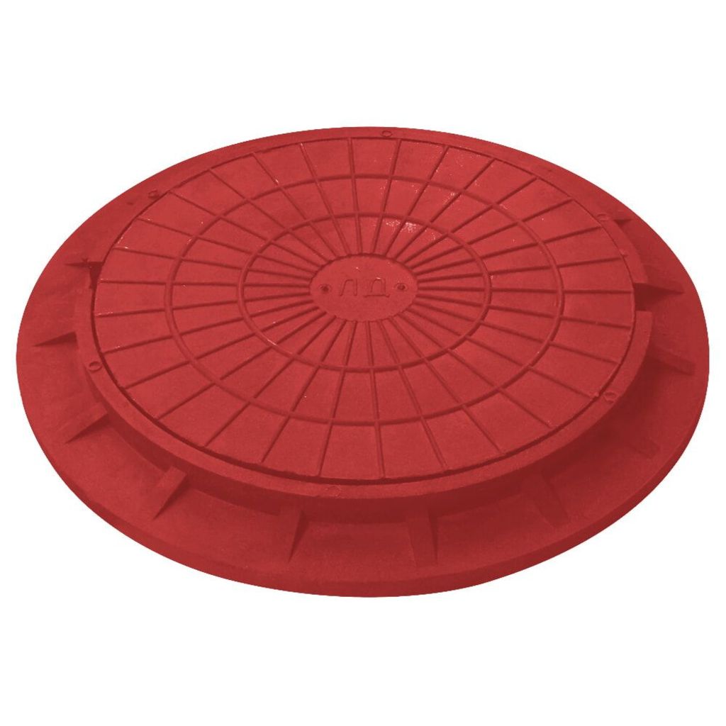 ЛЮК лёгкий дачный КРАСНЫЙ (корп.730х50/крыш.550х25) 1,5т