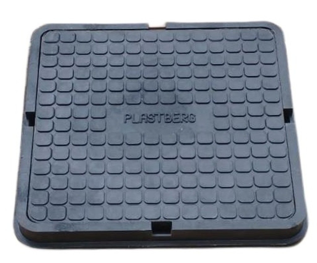 ЛЮК квадрат: ЧЁРНЫЙ (корп.650х60/крыш.580х20) 1,5т